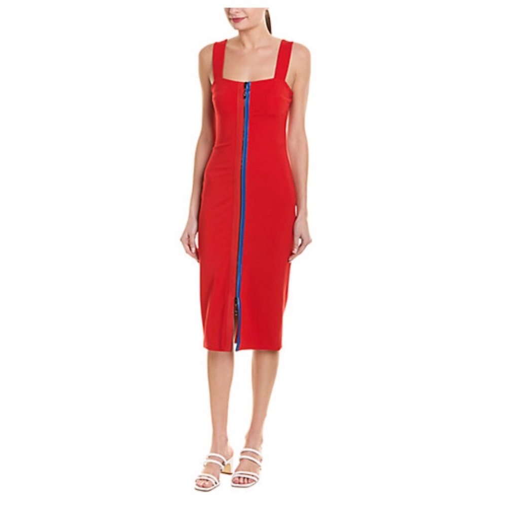 NWT Cushnie and Ochs red sheath dress with zipper